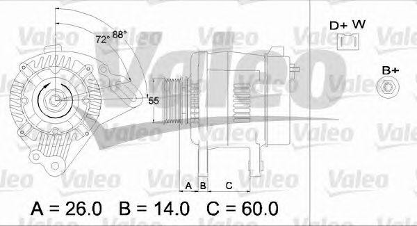 Генератор 436443 VALEO PHC