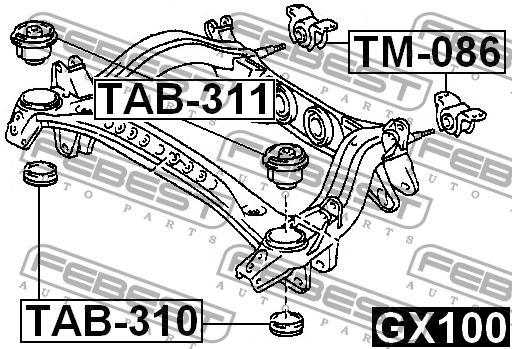 Сайлентблок TAB-310 FEBEST