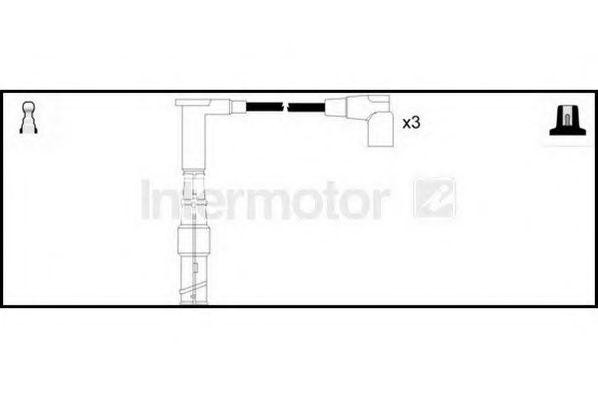Ккомплект проводов зажигания 73652 STANDARD