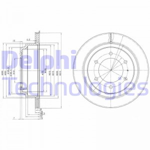 Тормозной диск BG3353 DELPHI
