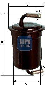 Топливный фильтр 31.649.00 UFI