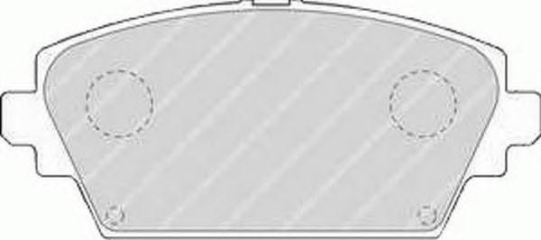 Комплект тормозных колодок, диско FSL1580 FERODO