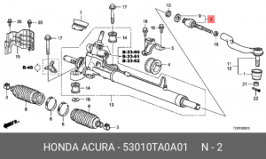 Тяга рулевая 53010TA0A01 HONDA