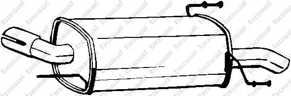 Глушитель выхлопных газов конечный 185-609 BOSAL