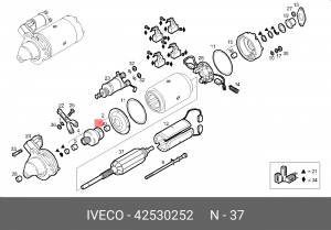 Якорь, стартер 42530252 IVECO