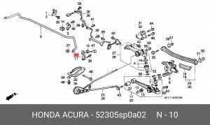 Тяга / стойка, стабилизатор 52305SP0A02 HONDA