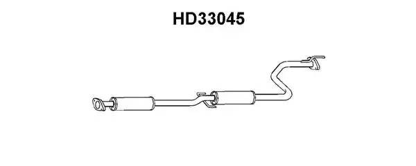 Предглушитель выхлопных газов HD33045 VENEPORTE