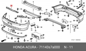 Деталь 71143S7A000 HONDA