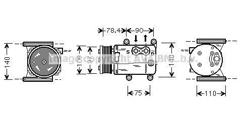 Компрессор, кондиционер JRK025 AVA