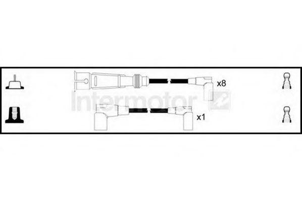Ккомплект проводов зажигания 73918 STANDARD