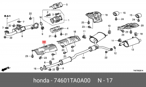 Деталь 74601TA0A00 HONDA