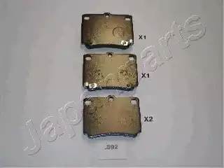 Комплект тормозных колодок, диско PP592AF JAPAN PARTS GROUP