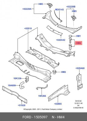 Деталь 1 505 097 FORD