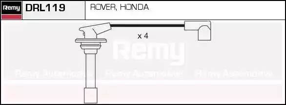 Ккомплект проводов зажигания DRL119 DELCO REMY