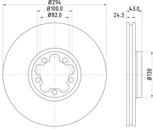 Тормозной диск MDC1082 MINTEX