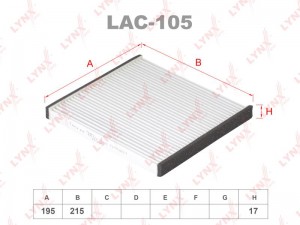 Фильтр салона LAC-105 LYNXAUTO