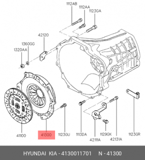 Нажимной диск сцепления 41300-11701 HYUNDAI KIA