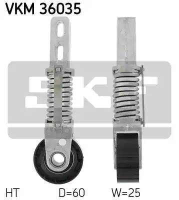 Натяжной ролик, поликлиновой  ремень VKM36035 SKF