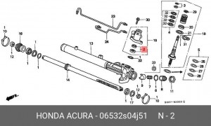 Механизм рулевой (ремкомплект) 06532S04J51 HONDA