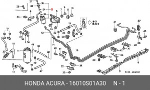 Топливный фильтр 16010-S01-A30 HONDA