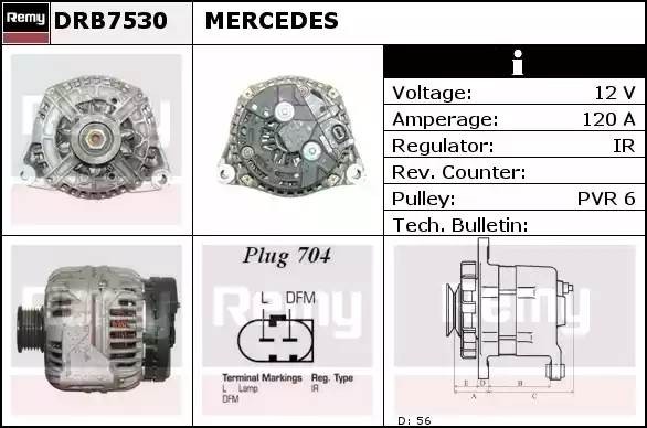 Генератор DRB7530 DELCO REMY