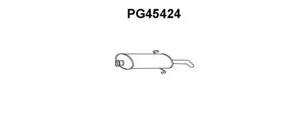Глушитель выхлопных газов конечный PG45424 VENEPORTE