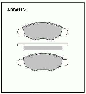 Колодки тормозные дисковые ADB01131 ALLIED NIPPON