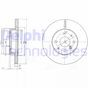 Тормозной диск BG3920 DELPHI