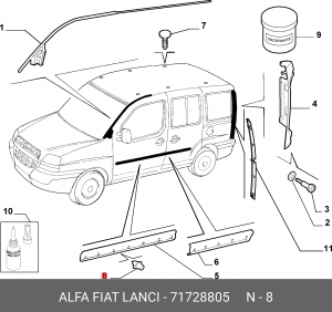 Деталь 71728805 ALFA FIAT LANCIA