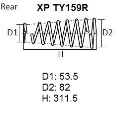 Пружина подвески XPTY159R NHK