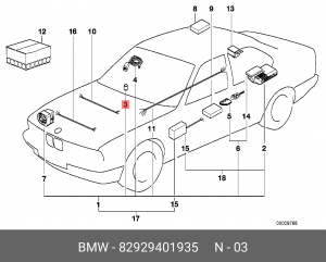 Светодиод 82 92 9 401 935 BMW
