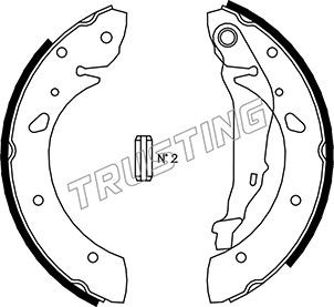 Комплект тормозных колодок 115.300 TRUSTING