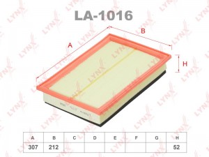 Фильтр воздушный LA-1016 LYNXAUTO