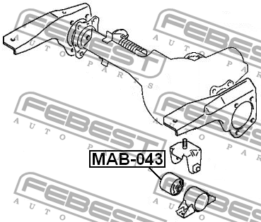 Сайлентблок MAB-043 FEBEST