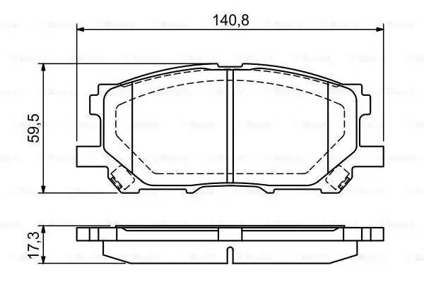 Колодки тормозные дисковые 0 986 494 218 BOSCH
