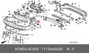 Носитель, буфер 71130SS0A00 HONDA