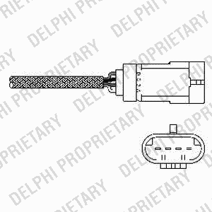 Лямбда-зонд ES10793-12B1 DELPHI