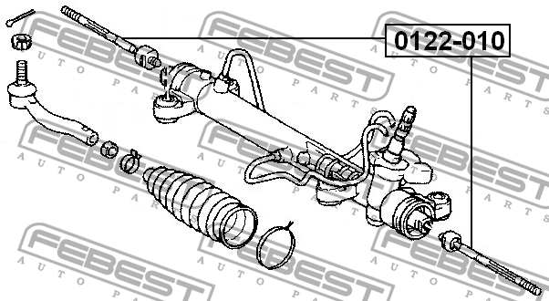 Тяга рулевая 0122-010 FEBEST
