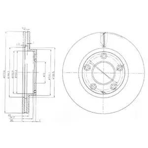 Тормозной диск BG3085 DELPHI