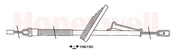 Трос, стояночная тормозная система 432806B BENDIX JURID