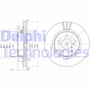 Тормозной диск BG2767 DELPHI