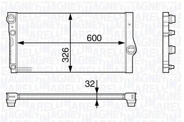 Радиатор охлаждения ДВС 350213501003 MAGNETI MARELLI