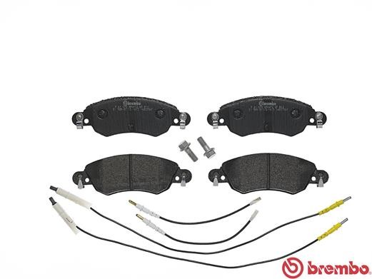 Комплект тормозных колодок, диско P61070 BREMBO