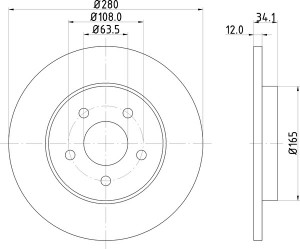 Тормозной диск MDC1504 MINTEX