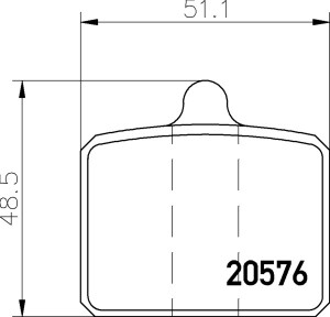 Комплект тормозных колодок, диско 2057601 TEXTAR