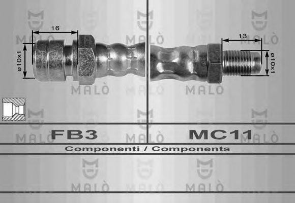 Тормозной шланг 8237 MALO