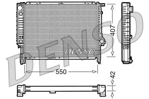 Радиатор, охлаждение двигател DRM05040 DENSO
