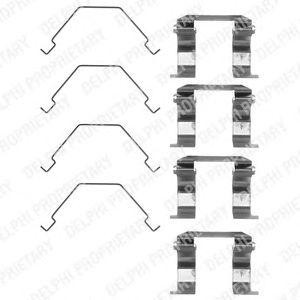 Комплектующие, колодки дискового тормоза LX0159 DELPHI