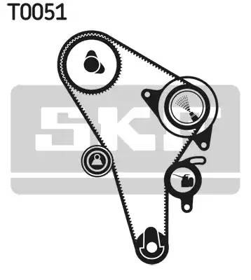 Комплект ремня ГРМ VKMS01010 SKF