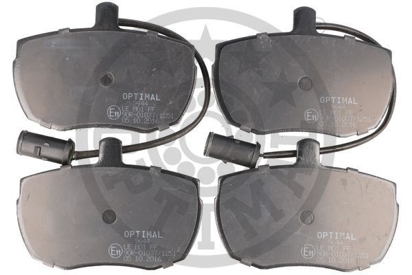 Комплект тормозных колодок, диско 9644 OPTIMAL